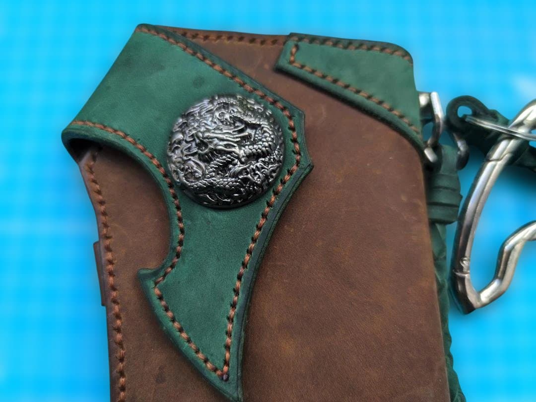 バイカーズウォレット右ポケット長財布