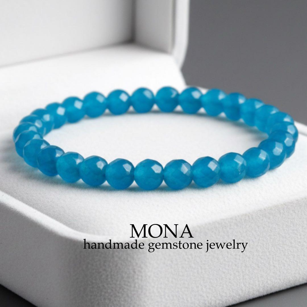 【❄︎ミント❄︎】天然琥珀バルティックアンバーのゴムブレスレット