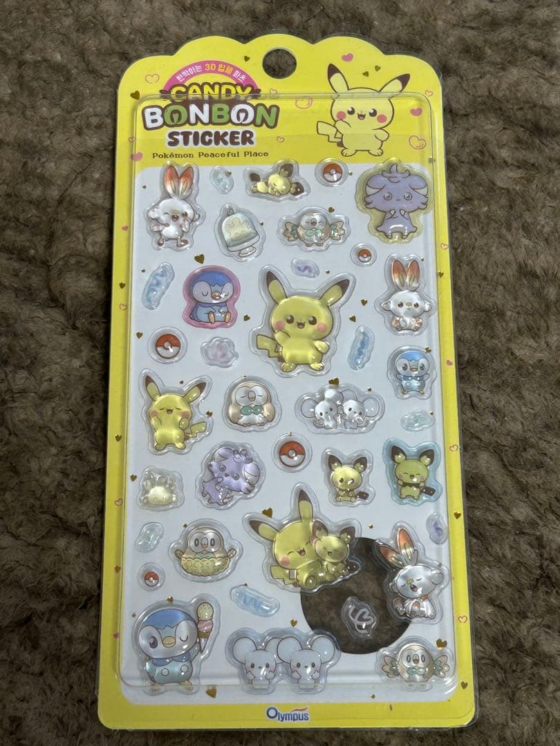 ポケモン サンリオ ボンボンステッカーセット【韓国限定】