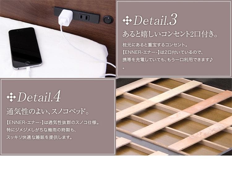 宮、照明付きデザイン ベッド シングル（ロール梱包のボンネルコイルマットレス付き