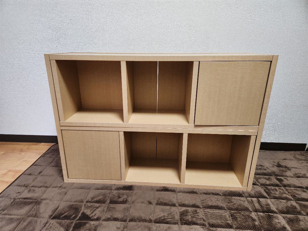 arne ディスプレイラック 伸縮 棚 | R+R-DX 90-2 木目