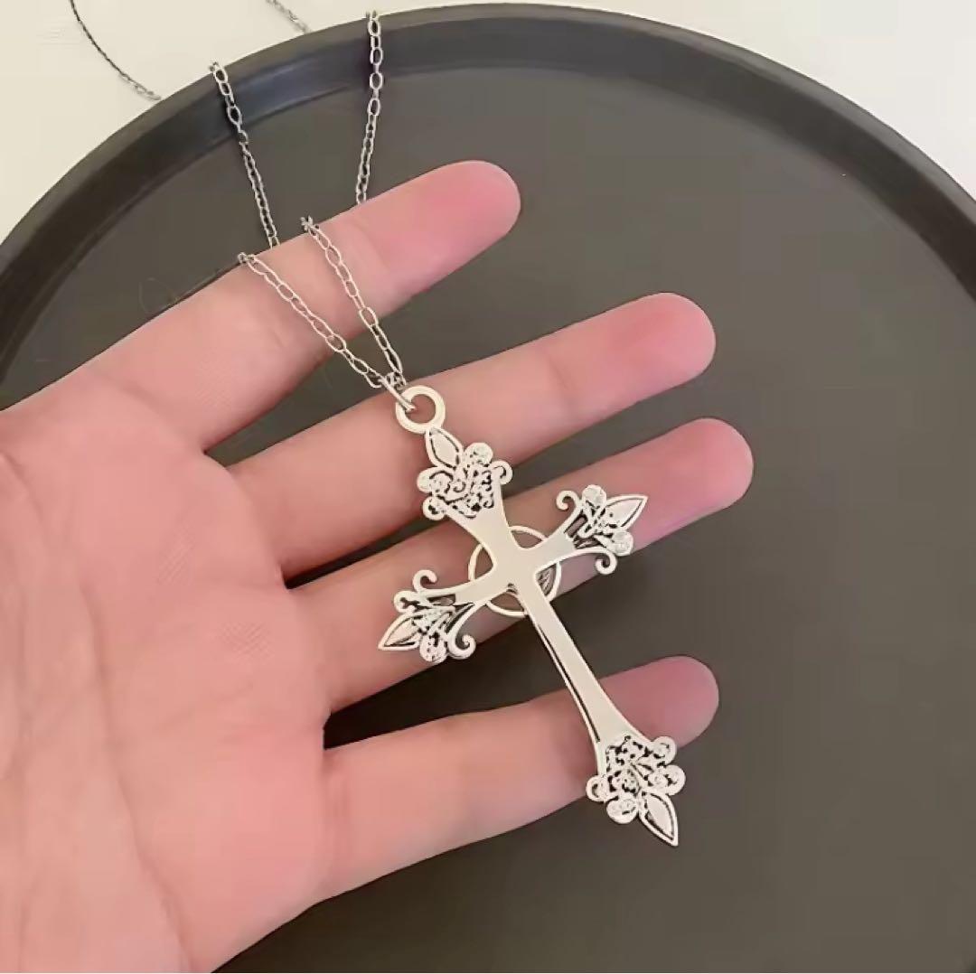 ゴシッククロス 十字架 ネックレス シルバー y2k フェアリーグランジ