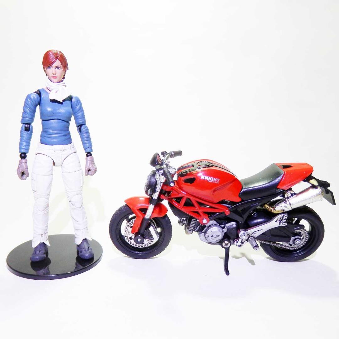 1/18スケール：可動フィギュア＆バイク（ミニカー）：個人塗装＆改造品セット