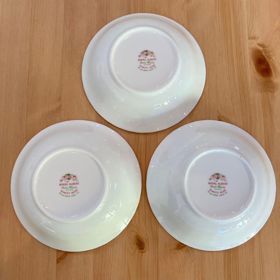 A2G20□ロイヤルアルバート DIMITY ROSE 小型深皿 3枚組 - メルカリ