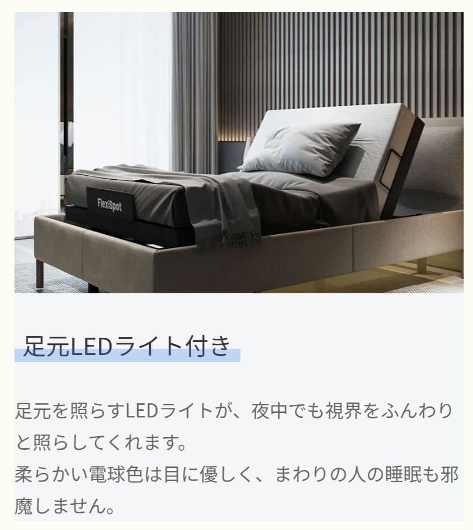 Flexispot 電動ベッドS5 シングルサイズ