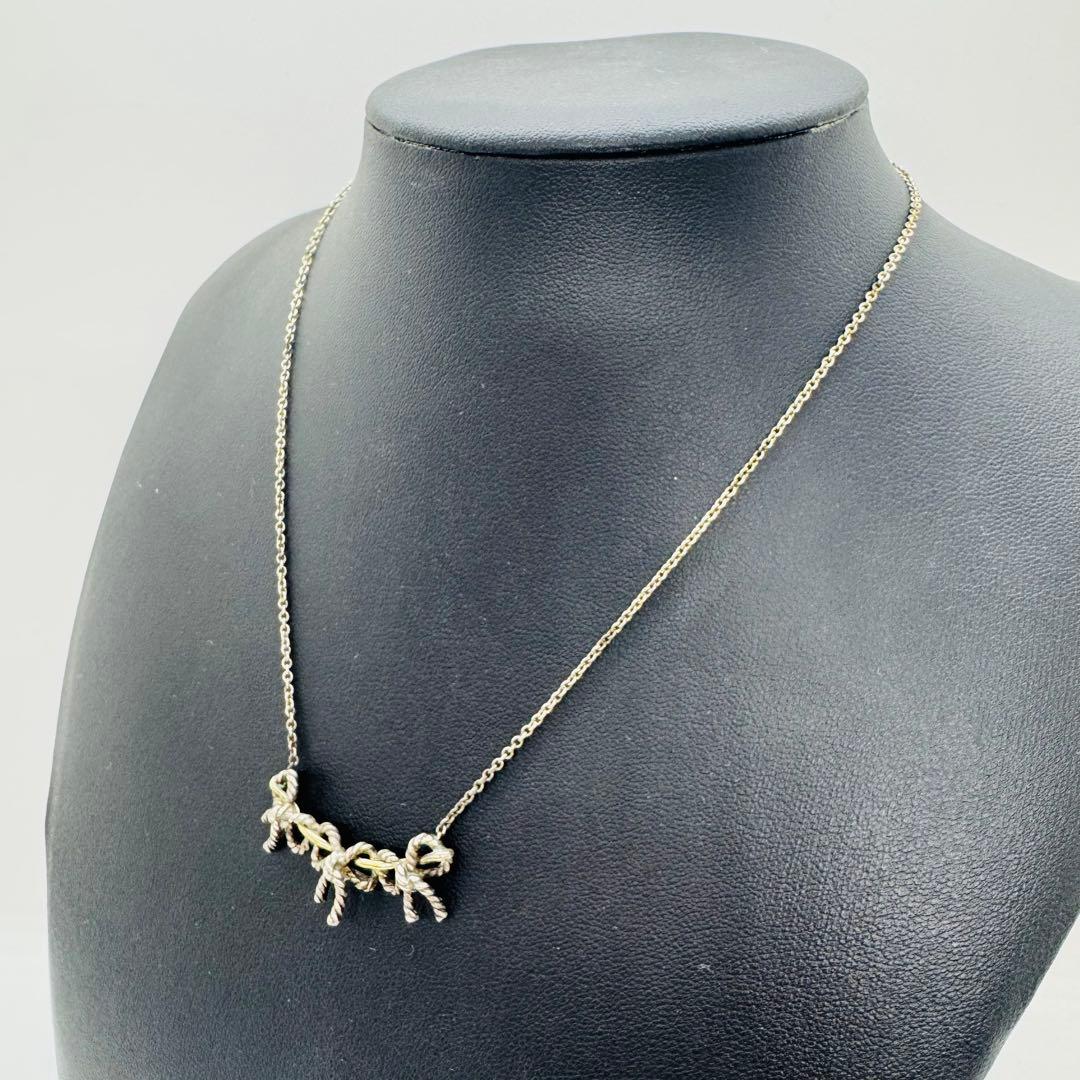 ✨Tiffany& Co.✨トリプルリボン✨シルバー925 750✨ネックレス