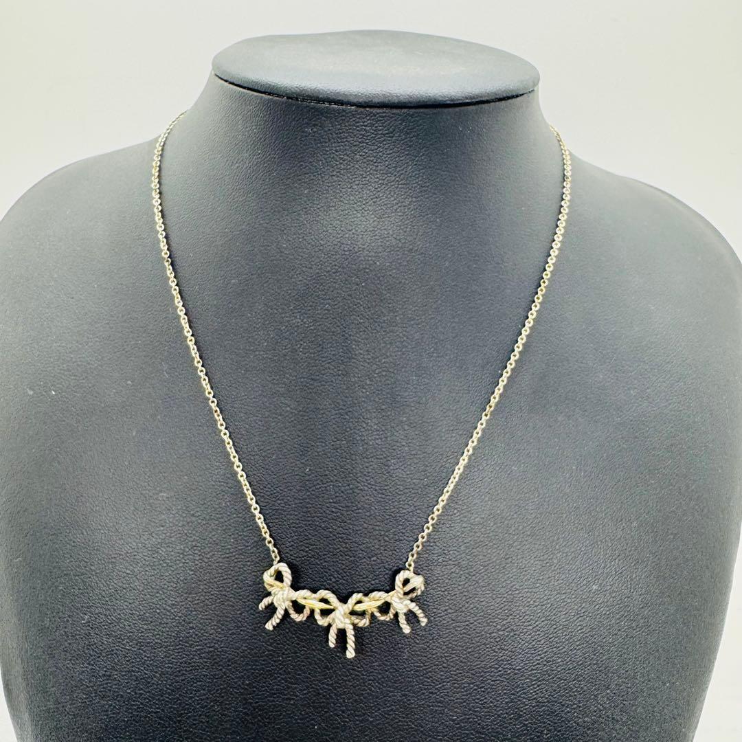 ✨Tiffany& Co.✨トリプルリボン✨シルバー925 750✨ネックレス