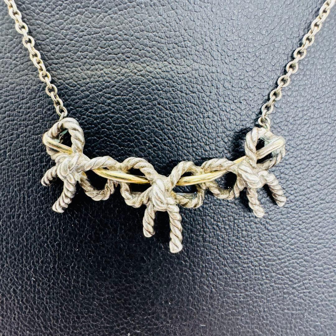 ✨Tiffany& Co.✨トリプルリボン✨シルバー925 750✨ネックレス