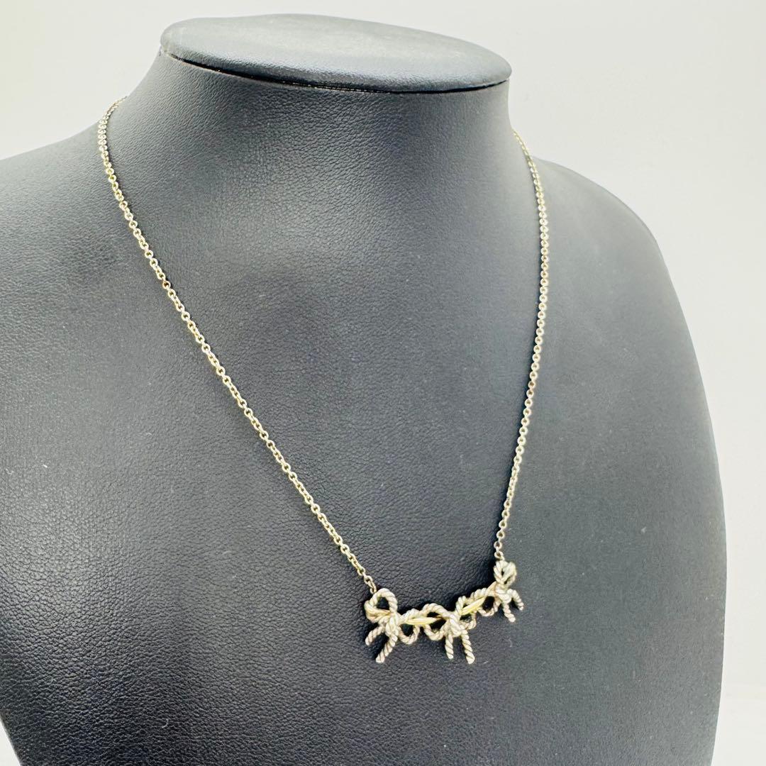 ✨Tiffany& Co.✨トリプルリボン✨シルバー925 750✨ネックレス