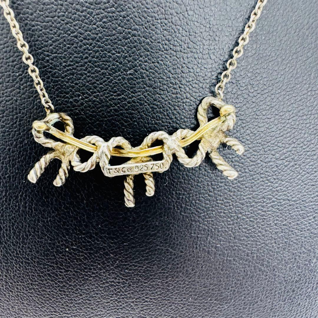 ✨Tiffany& Co.✨トリプルリボン✨シルバー925 750✨ネックレス
