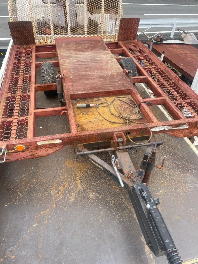 トレーラー 牽引 コンバイン 搬送 2輪 荷台運搬用　最大荷重2500kg