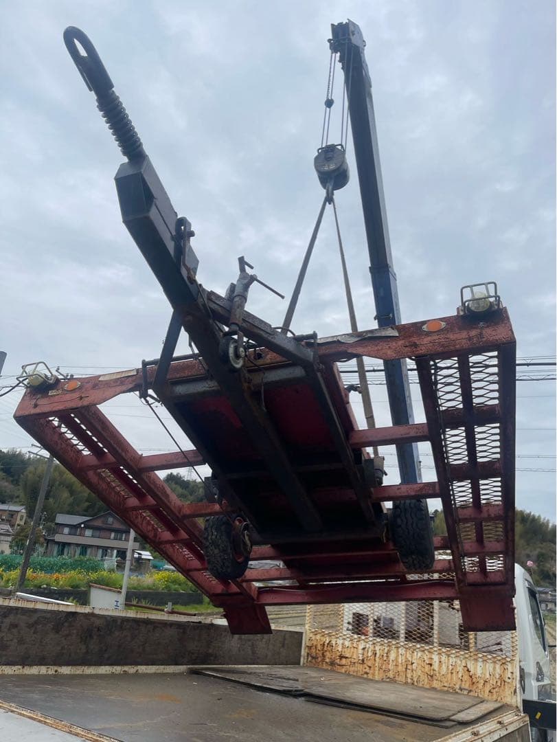 トレーラー 牽引 コンバイン 搬送 2輪 荷台運搬用　最大荷重2500kg