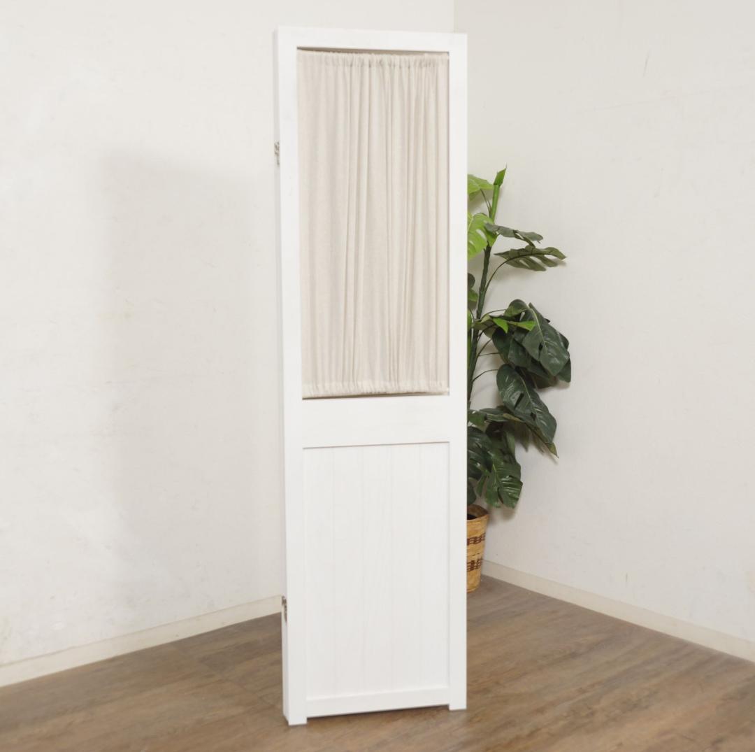 シャビーウッドファニチャー 3連　パーテーション　間仕切り　衝立