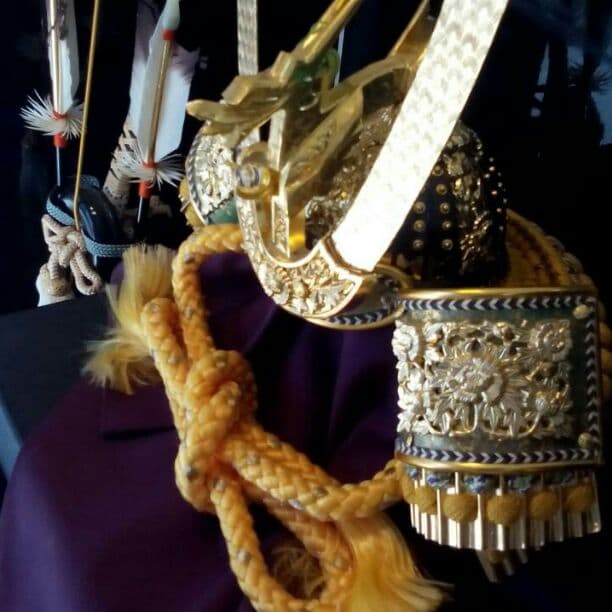 五月人形 かぶと 水晶 鑑定書付 美品オルゴール付