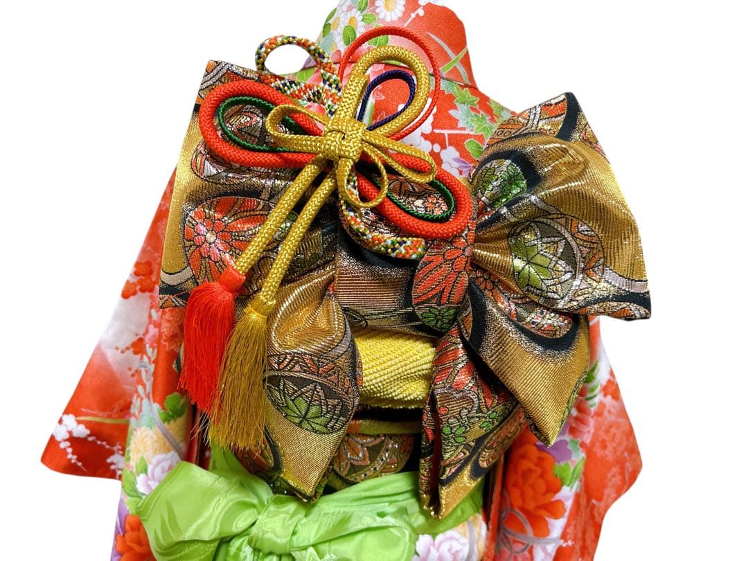 王道!!赤系♡七五三　7歳　女の子　フルセット　一式　花柄　総柄