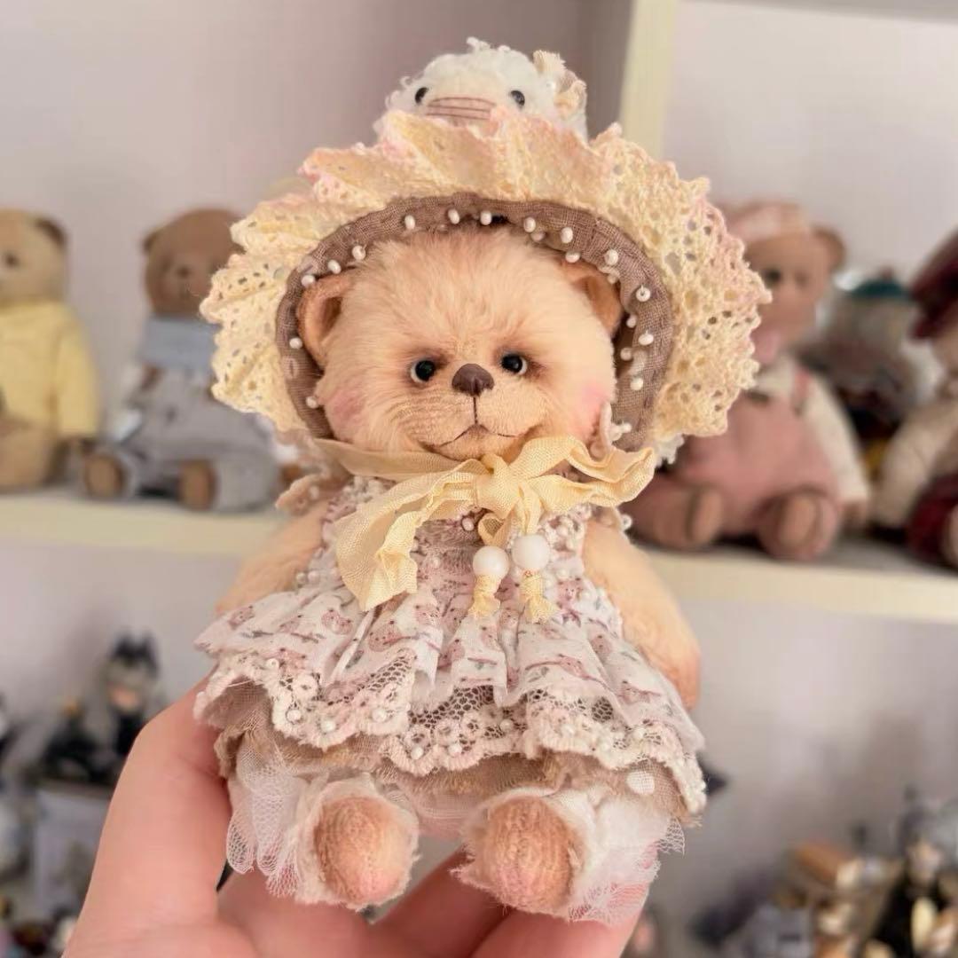 くまアヒルくまちゃん アーティストベア 海外作家様 ハンドメイド