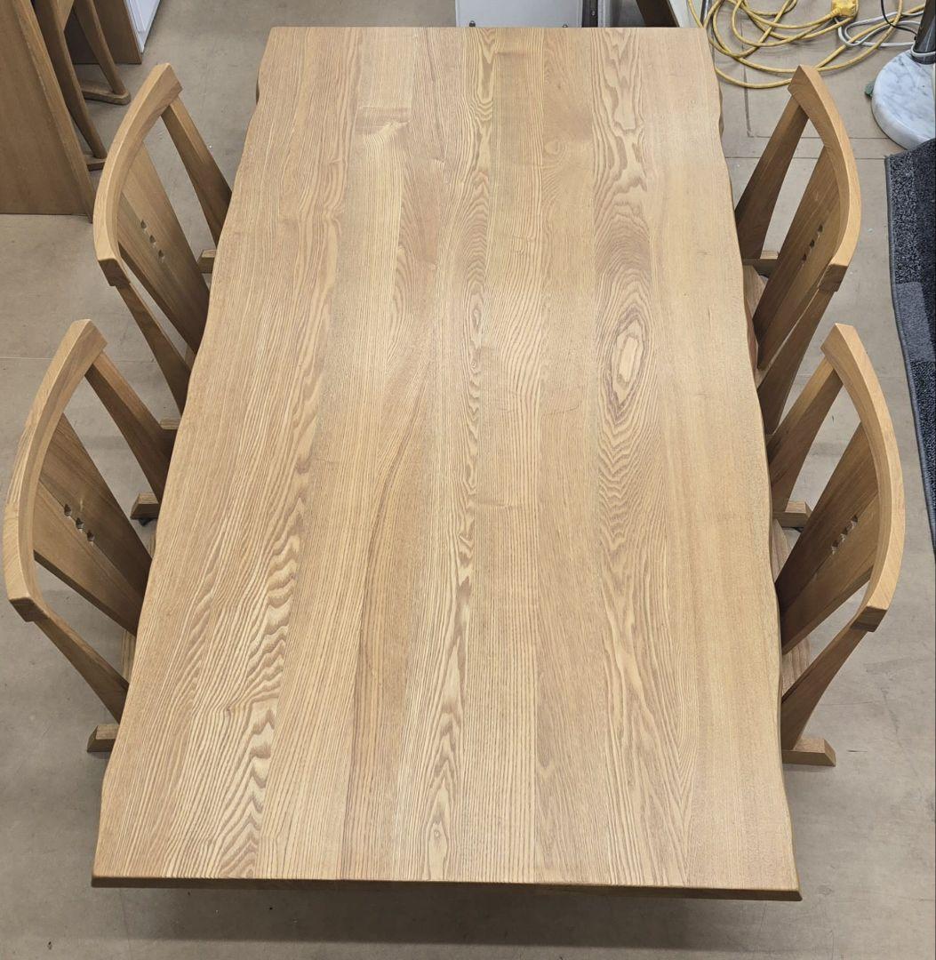 木製座卓・ちゃぶ台 6人掛け 自然なエッジ