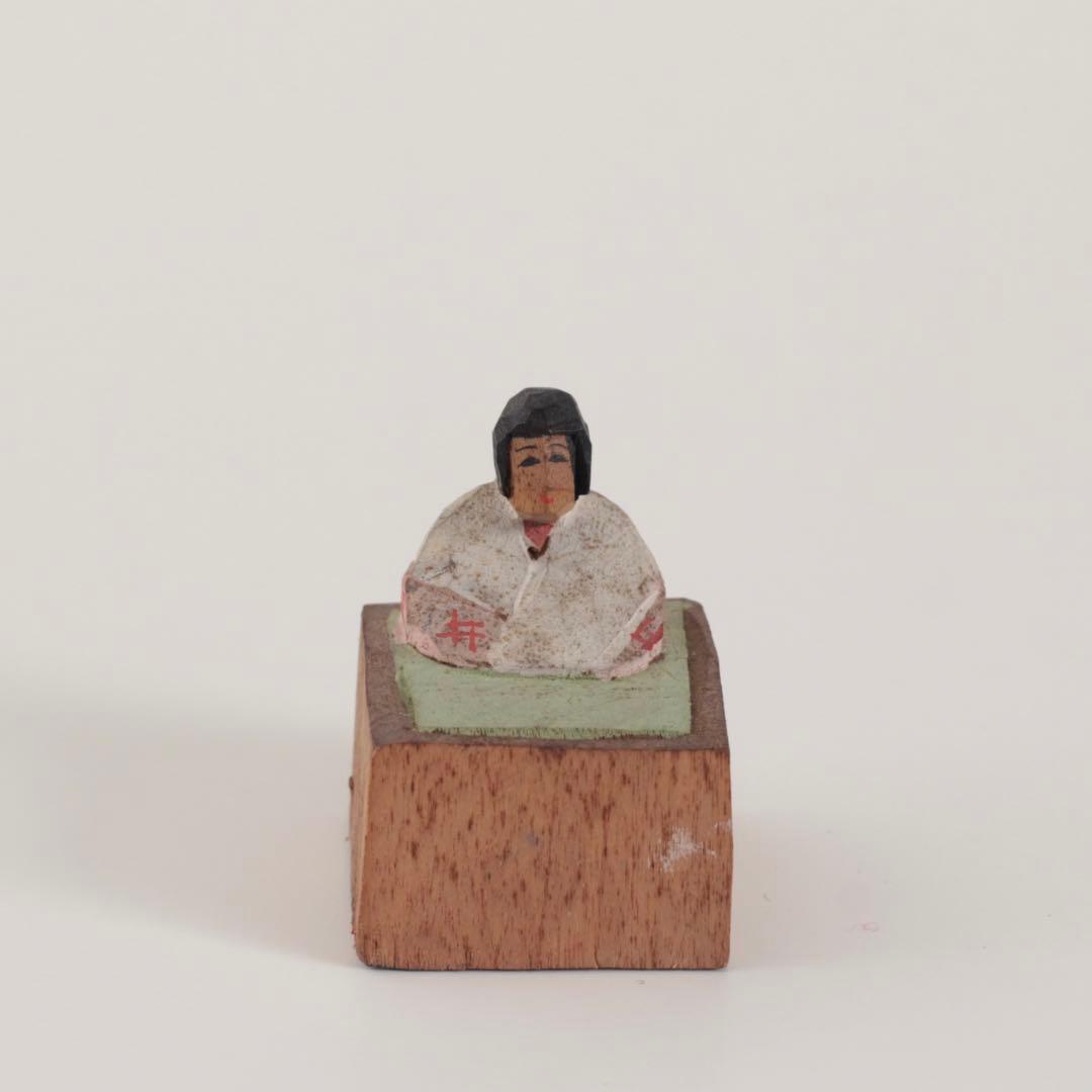 小さな 木彫 人形 郷土人形 民芸 古道具 アンティーク オブジェ