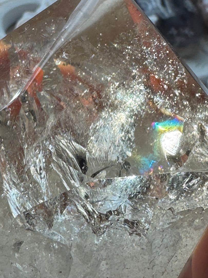 ブラジル産　ナチュラル非加熱シトリン　高品質　カップケーキフォルム　虹入り