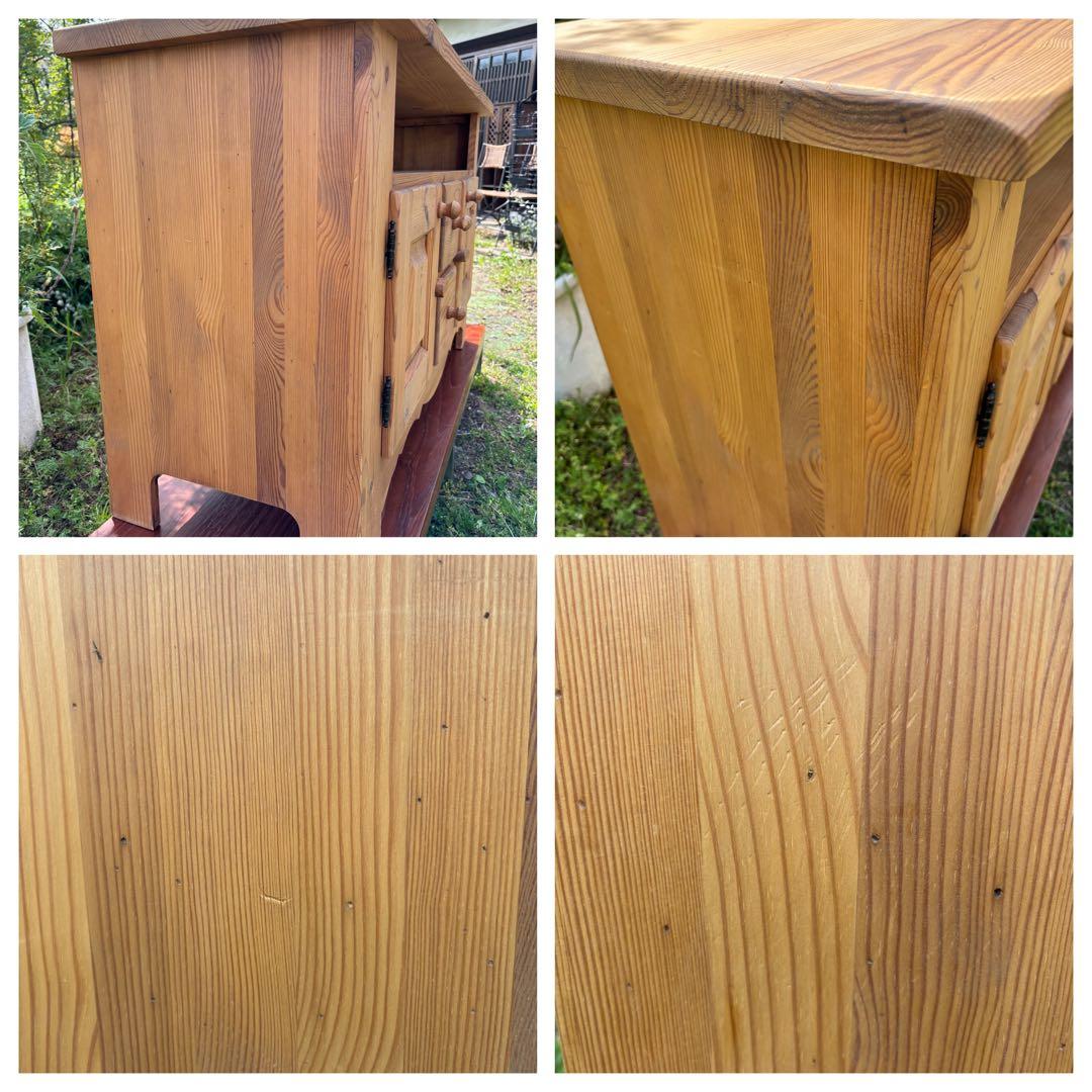 ラスティックパイン　サイドボード　カウンター　オールドパイン　カントリー家具