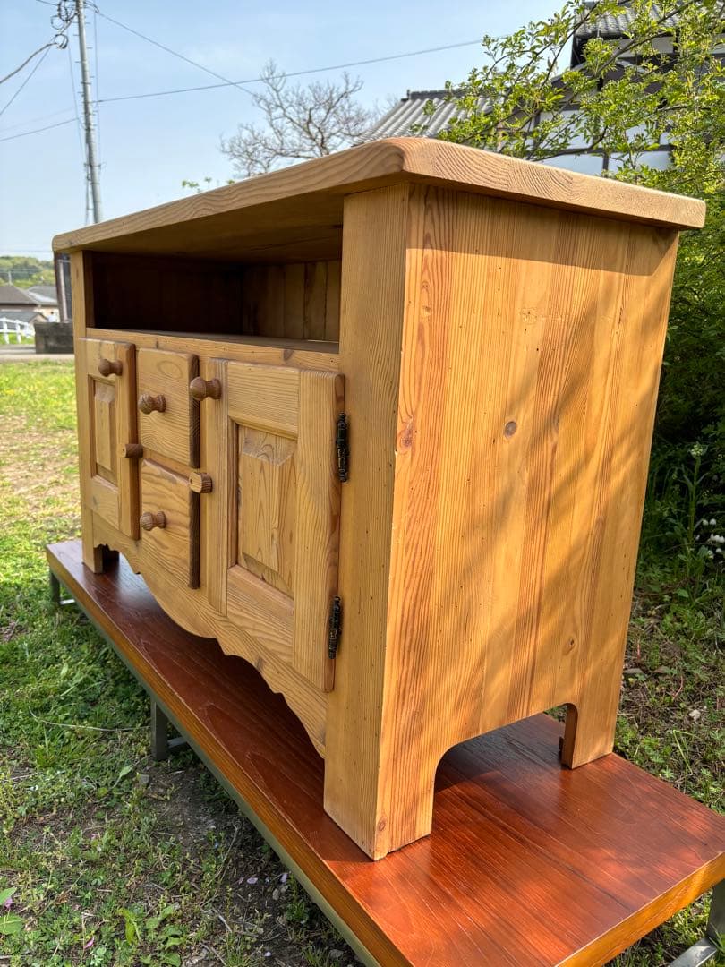 ラスティックパイン　サイドボード　カウンター　オールドパイン　カントリー家具