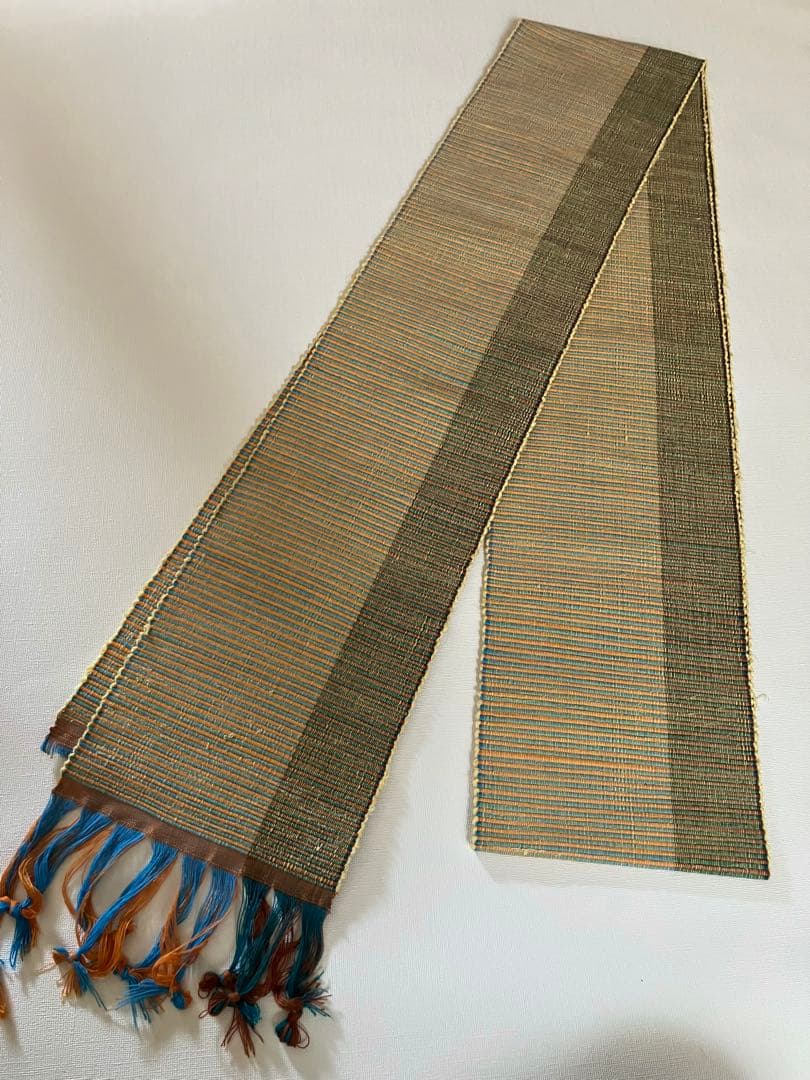 裂き織り　敷物　タペストリー　3.4m