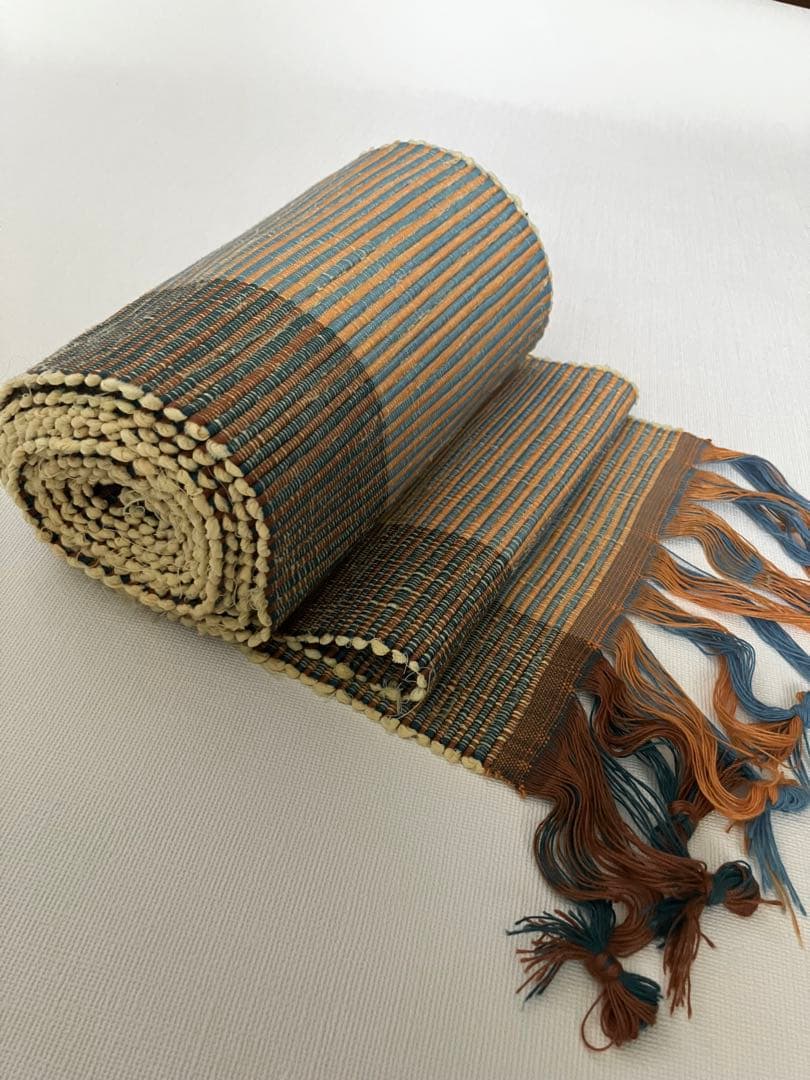 裂き織り　敷物　タペストリー　3.4m