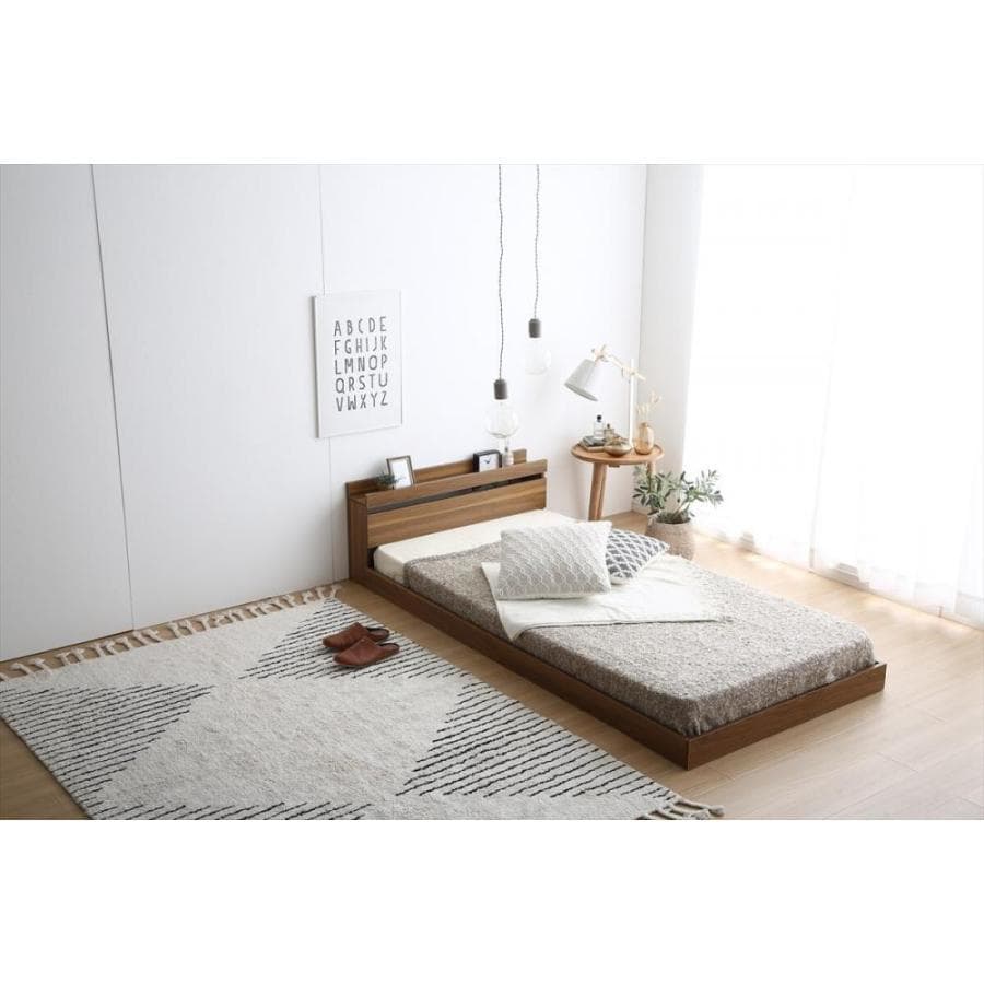 IN BD CRA　シングルベッド　フレームのみ　ダークブラウン