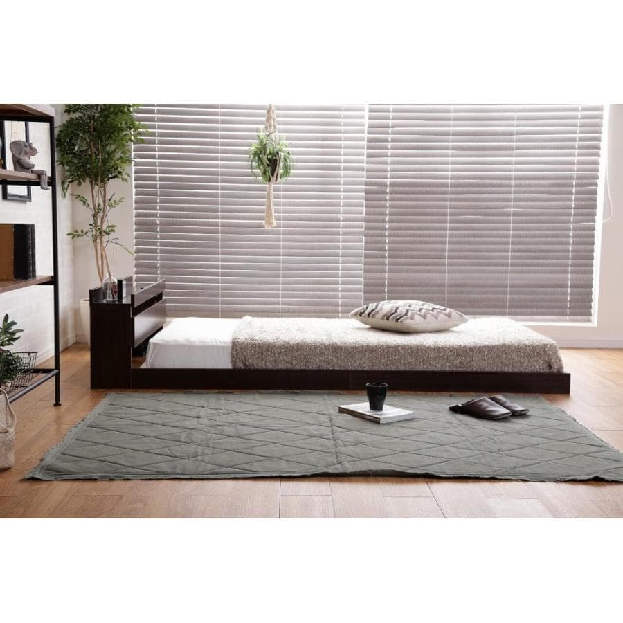 IN BD CRA　シングルベッド　フレームのみ　ダークブラウン