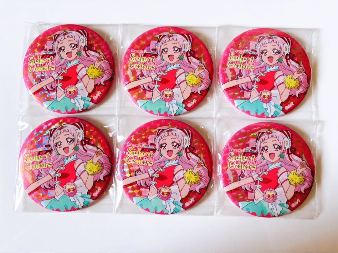 プリキュア select colors pink キュアエール 缶バッジ - メルカリ