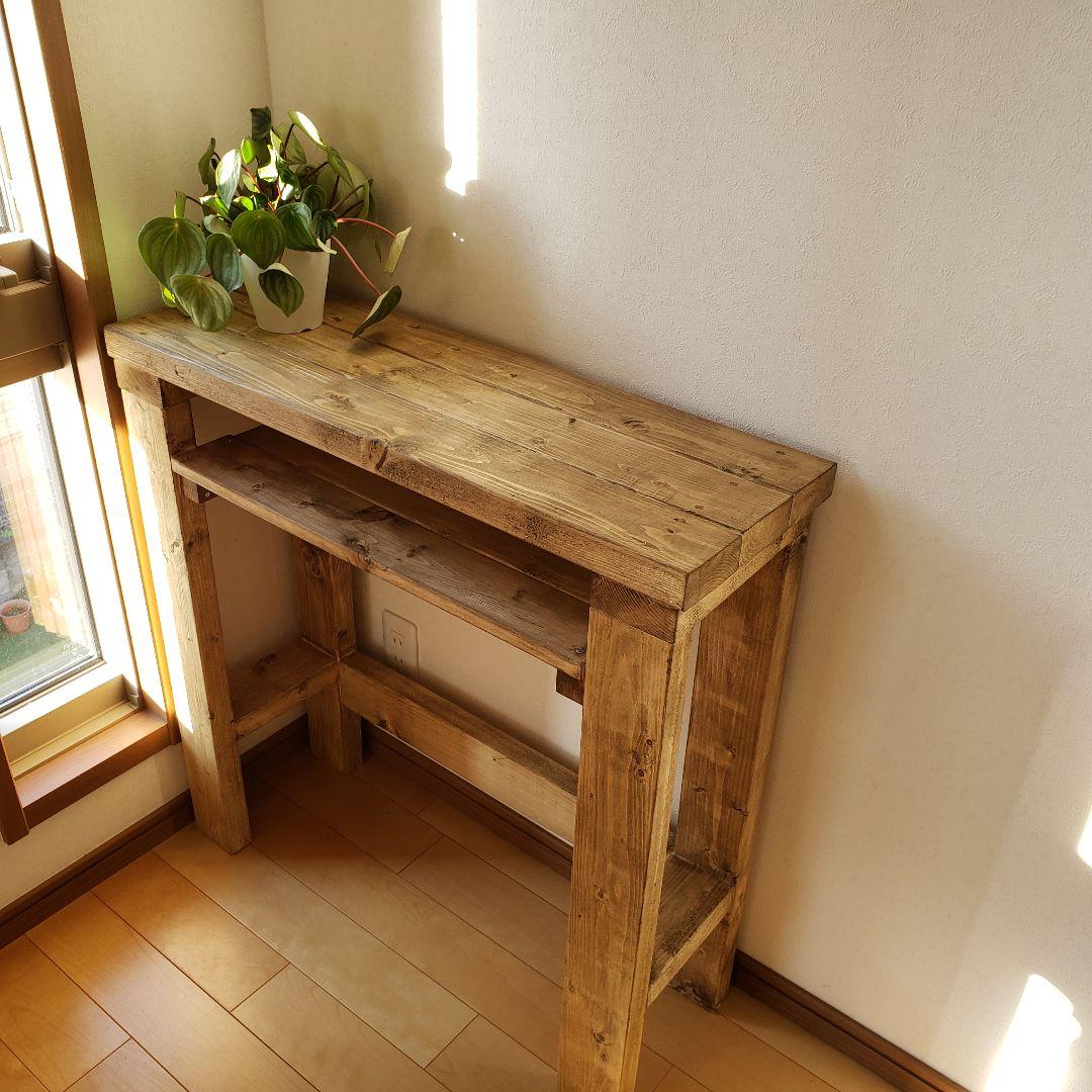 80✕27 カウンターテーブル　ジャコビーン　木目　無垢材