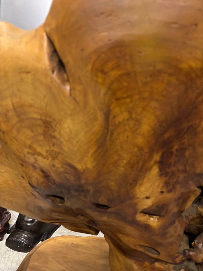 七福神 木彫り 彫刻　一刀彫　オブジェ　置物　天然木