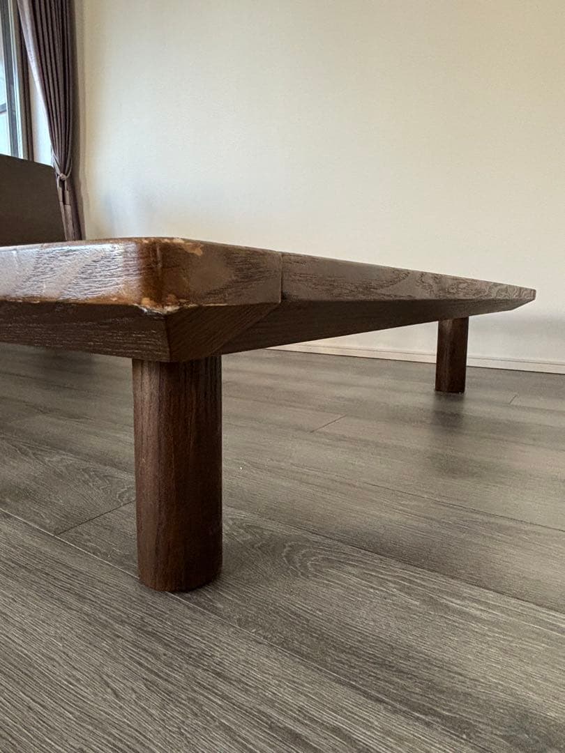 ベッドフレーム セミダブル 無印　ヘッドボード付