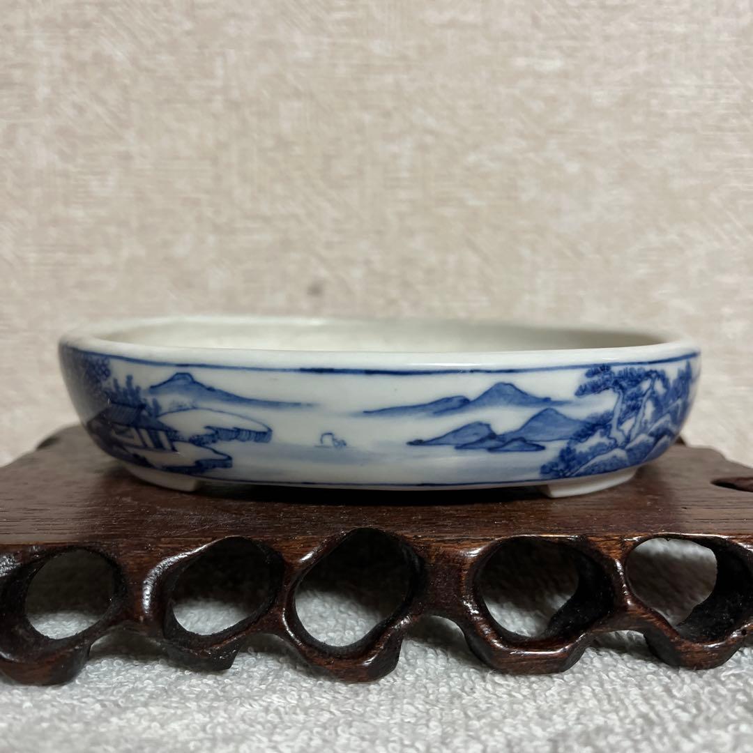 盆栽鉢　　月香　楕円鉢