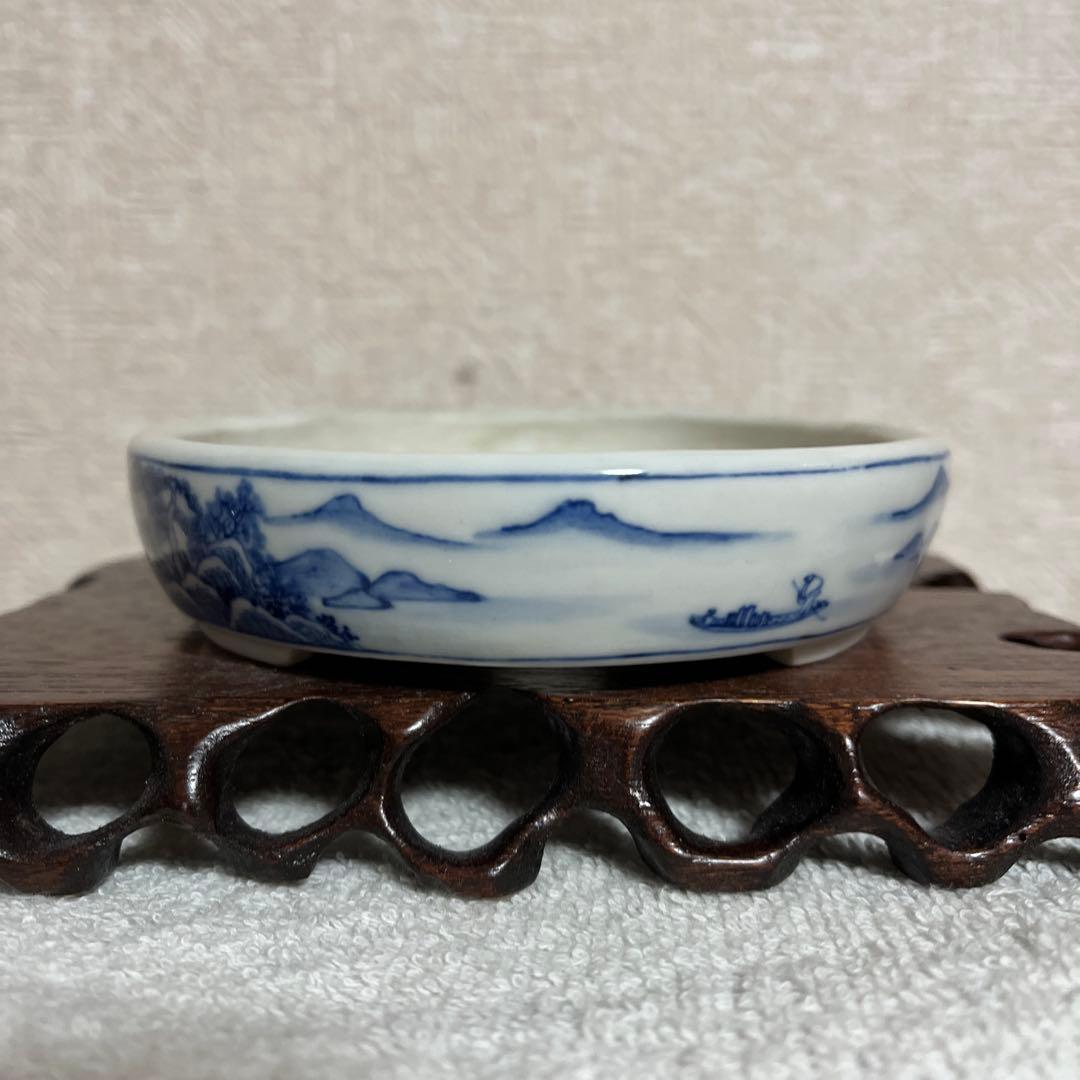 盆栽鉢　　月香　楕円鉢