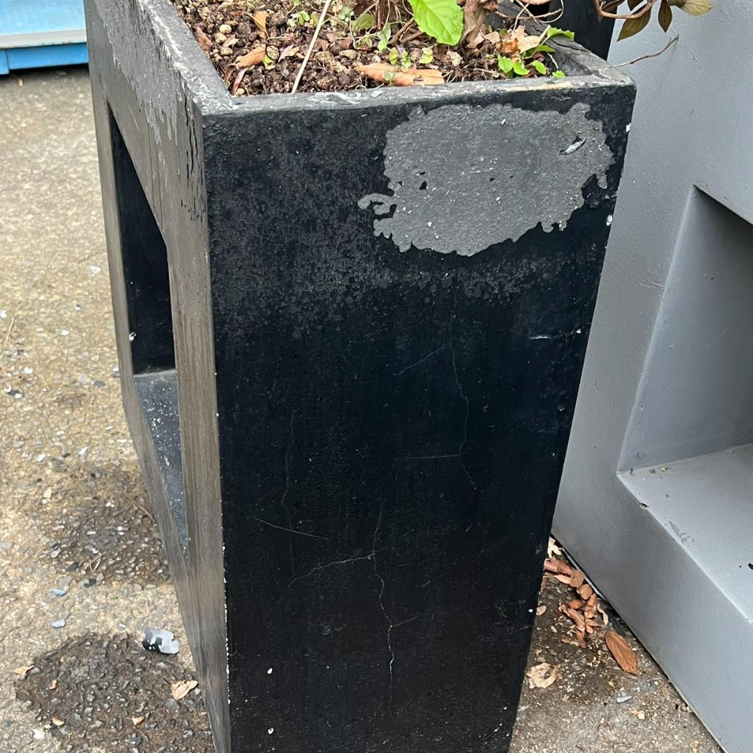 i＊特価 セール【 2個セット 】 ガーデンインテリア 大・小セット ブラック