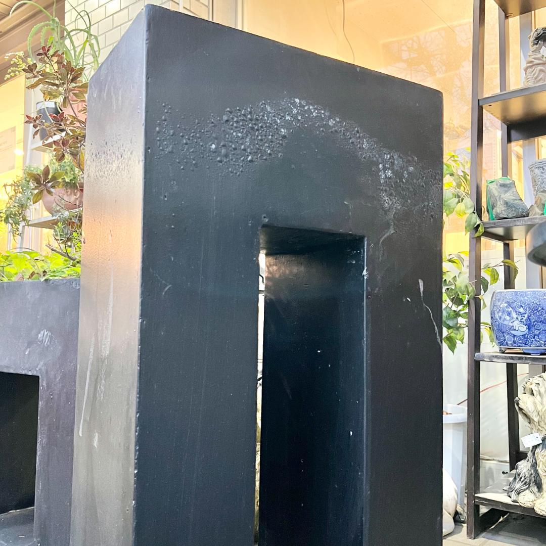 i＊特価 セール【 2個セット 】 ガーデンインテリア 大・小セット ブラック