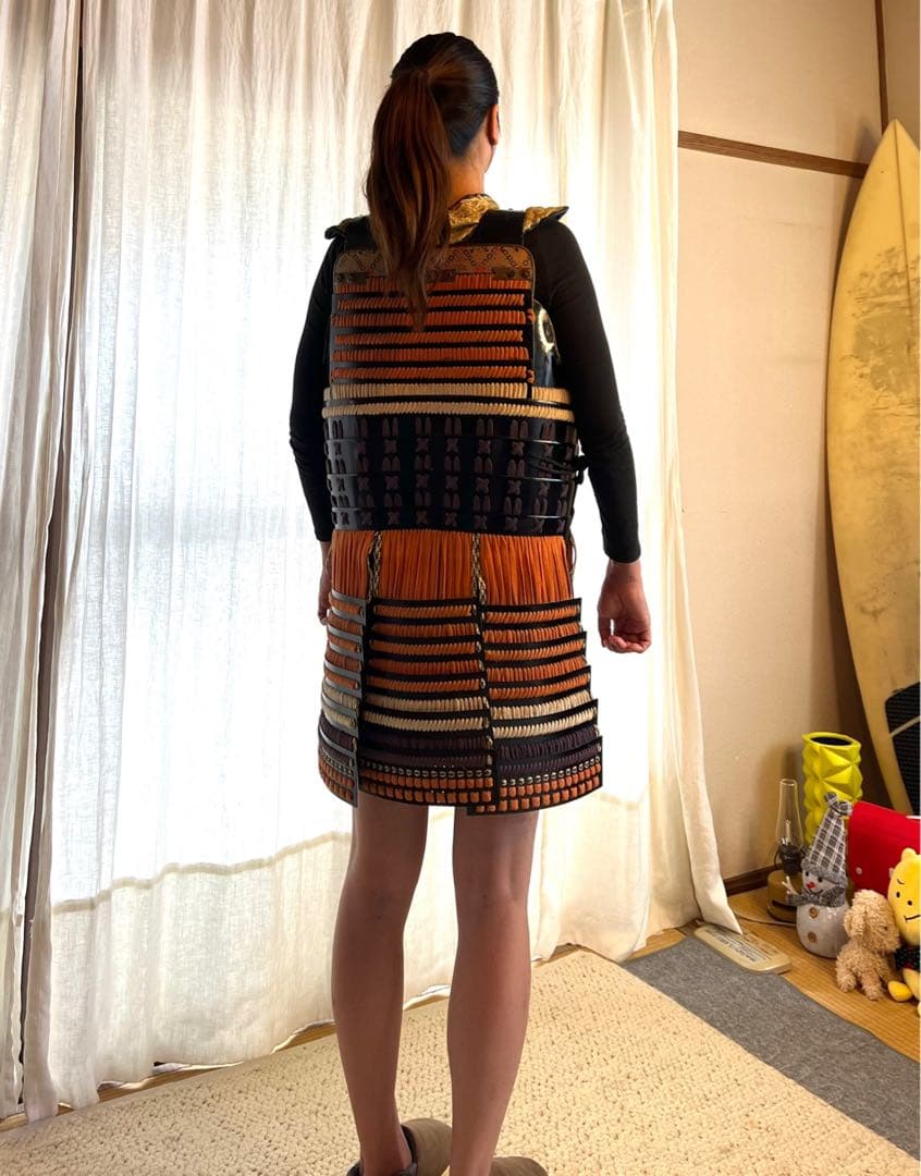 豆太郎様専用】 丸武工房製【現代甲冑•等身大】当世素掛紺白茶糸威具足