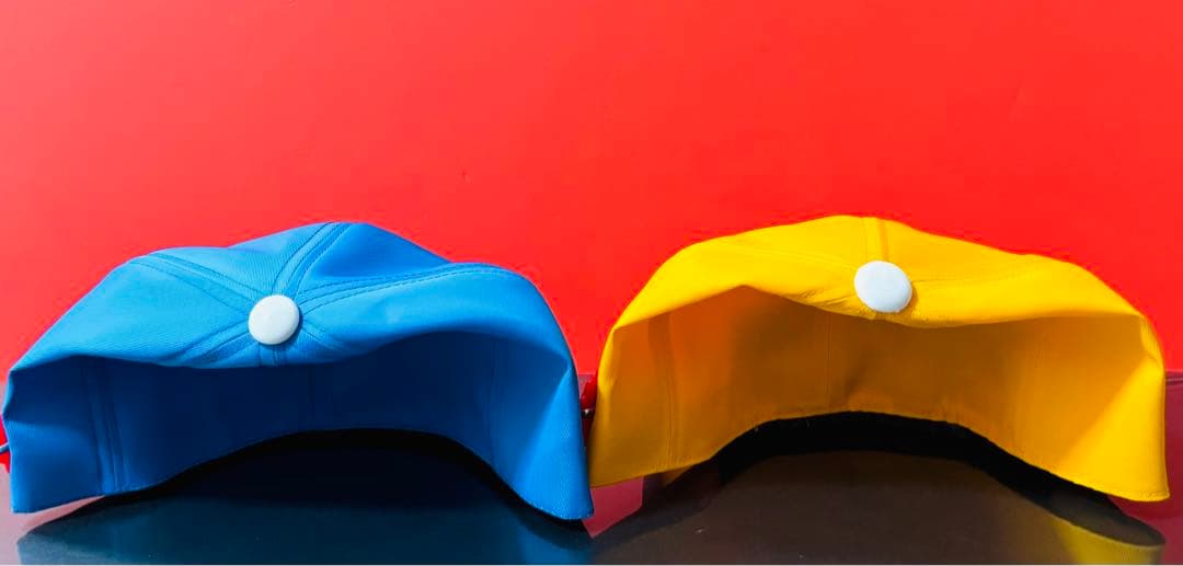 デッドストック 激レア 電撃戦隊 チェンジマン 帽子 青 黄色 - メルカリ