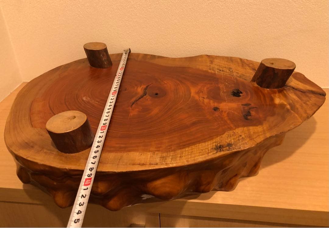 HTHTDCND 一枚板　テーブル　玉杢　切り株　花台