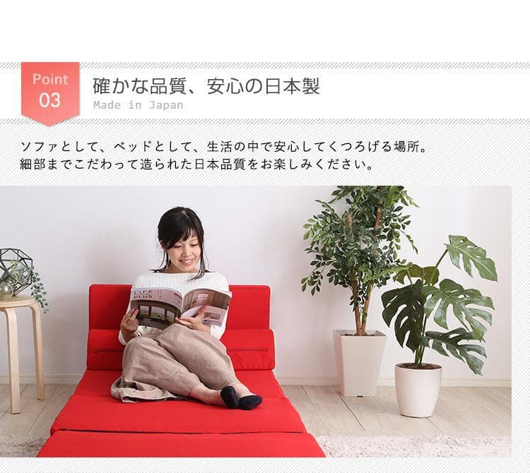 1人掛 組み換え自由なソファベッド 1P ローベッド カウチ