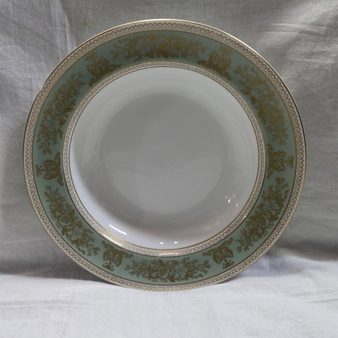 希少 ウェッジウッド コロンビア グリーン カップ&ソーサー2客/プレート6枚