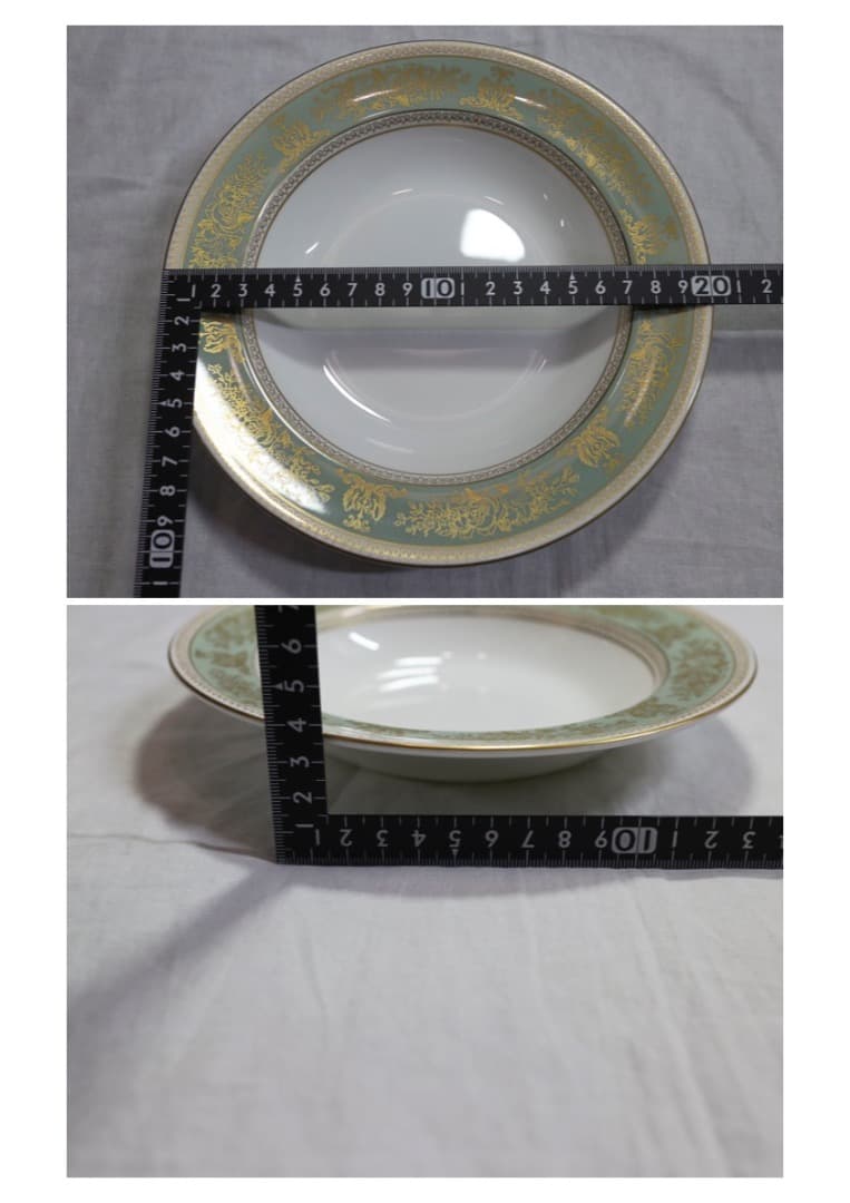 希少 ウェッジウッド コロンビア グリーン カップ&ソーサー2客/プレート6枚