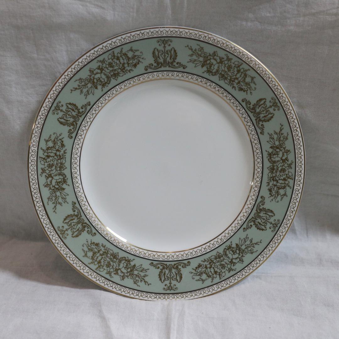 希少 ウェッジウッド コロンビア グリーン カップ&ソーサー2客/プレート6枚