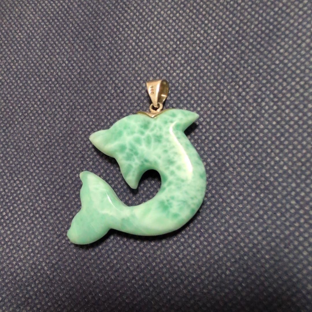 ラリマー イルカ ペンダント　ペンダントトップ
