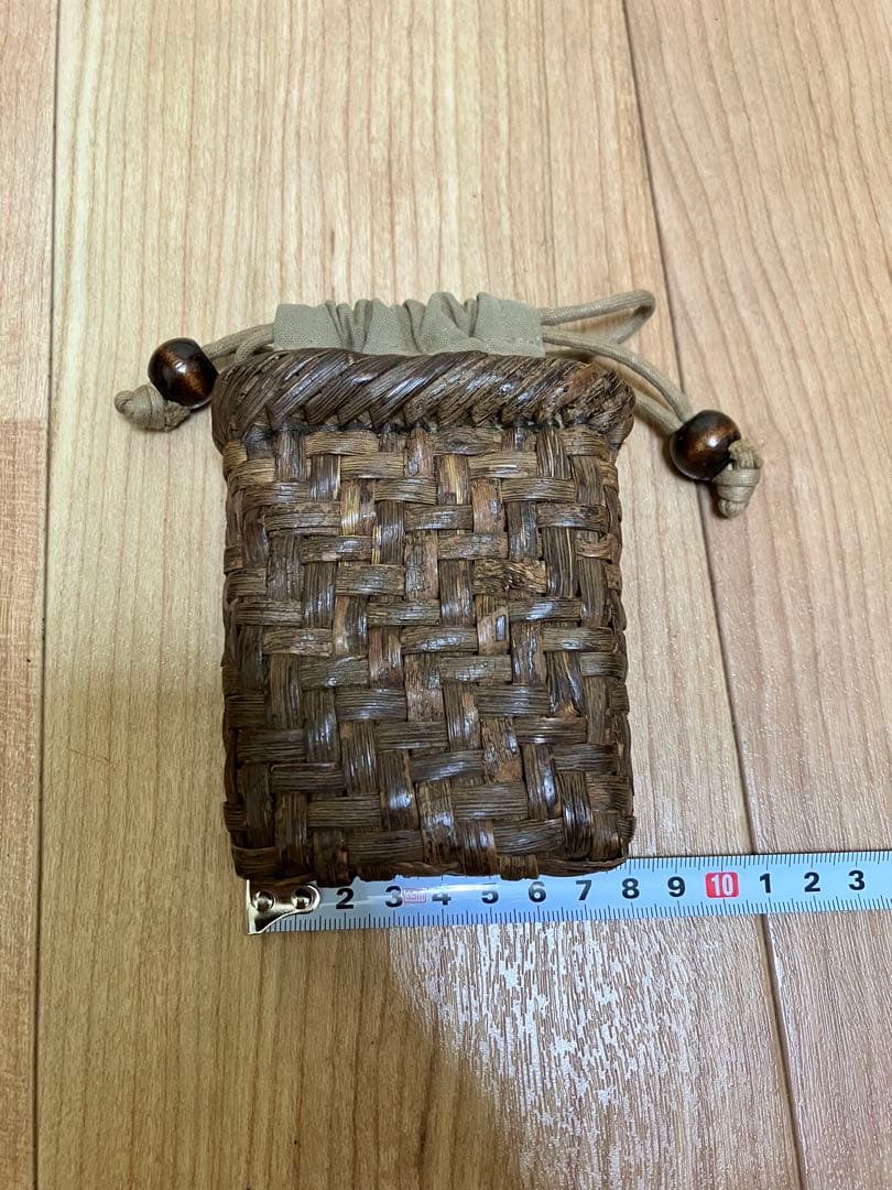 美品　山葡萄 山ぶどう かごバッグ　小物入れセット