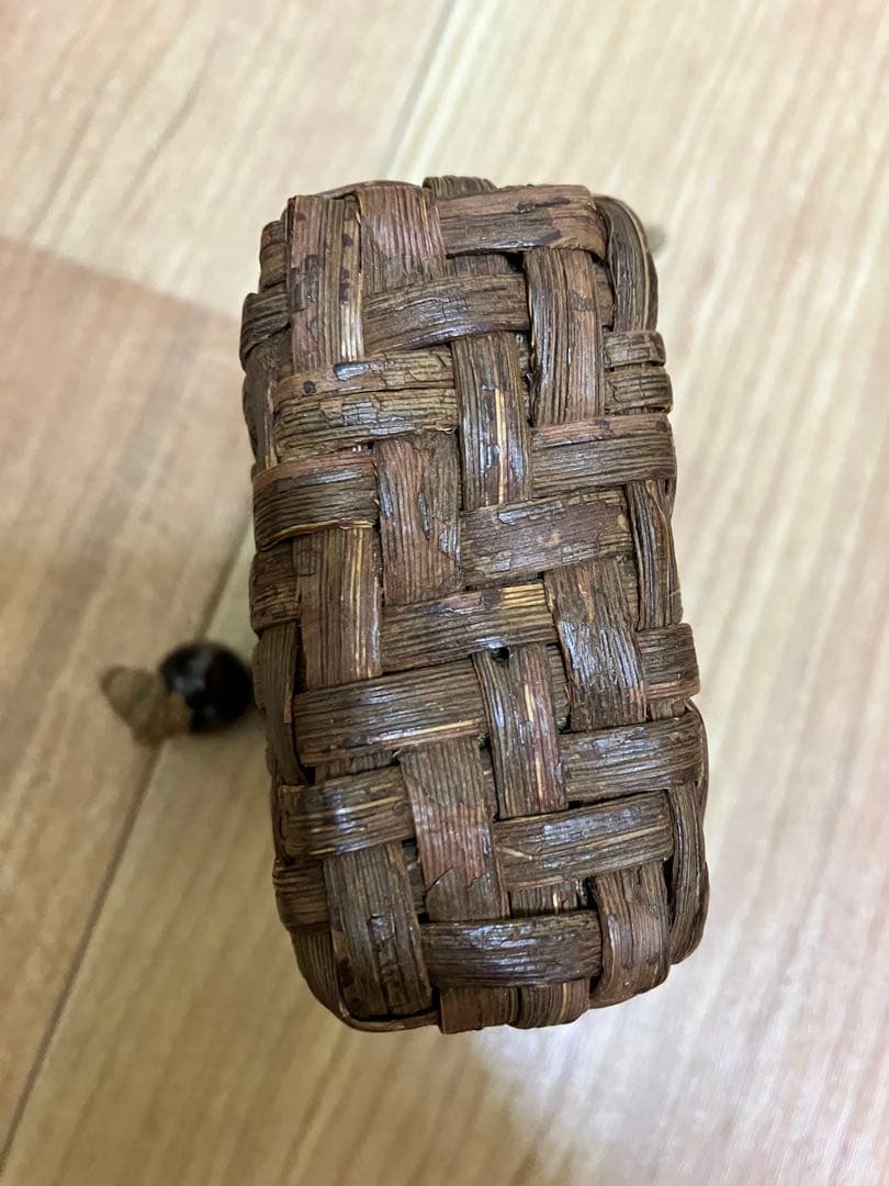 美品　山葡萄 山ぶどう かごバッグ　小物入れセット
