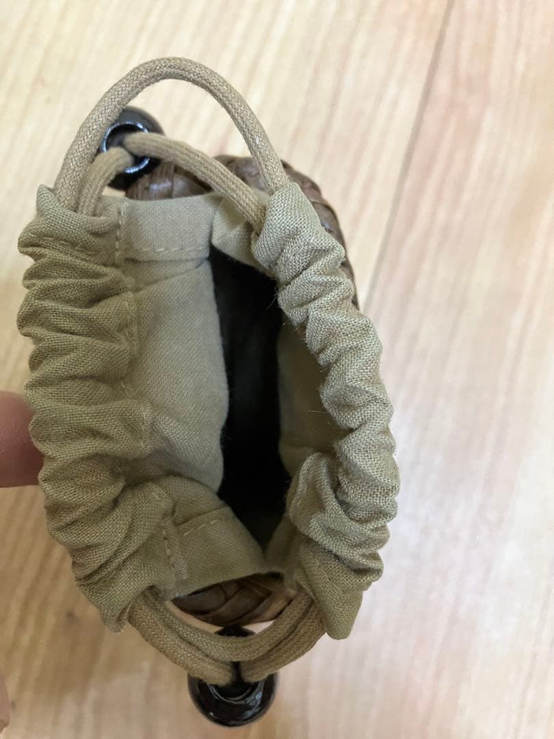 美品　山葡萄 山ぶどう かごバッグ　小物入れセット