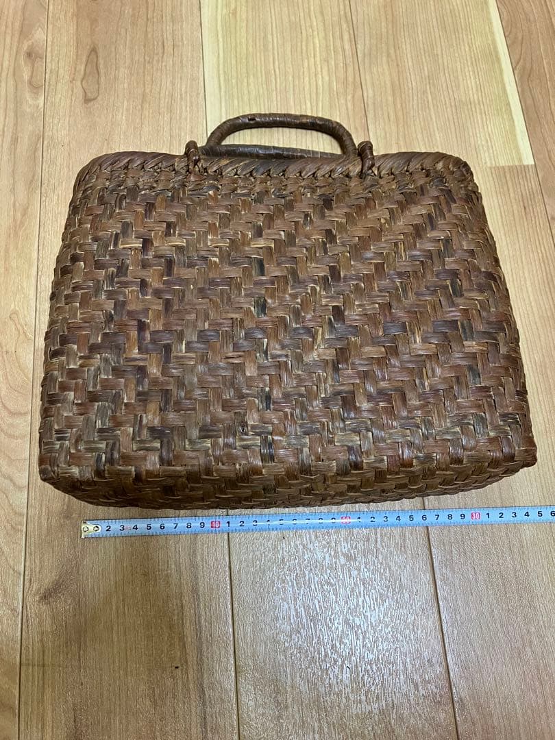 美品　山葡萄 山ぶどう かごバッグ　小物入れセット