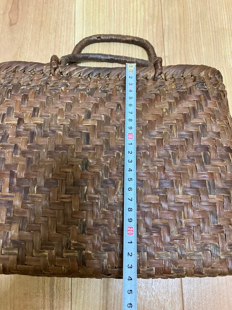 美品　山葡萄 山ぶどう かごバッグ　小物入れセット